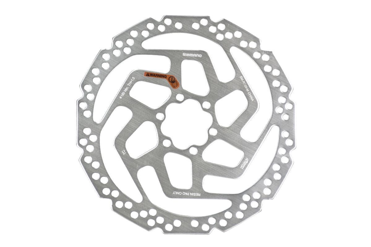 Ротор тормоза SHIMANO RT26,180мм,6-болт,только для полимерных колодок,крепление IS6 ASMRT26M